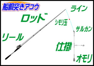 胴突き（アコウ釣り）