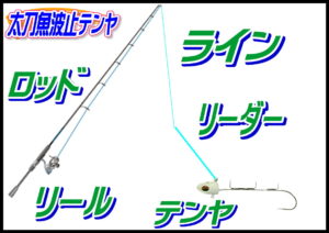 波止タチウオ引き釣り